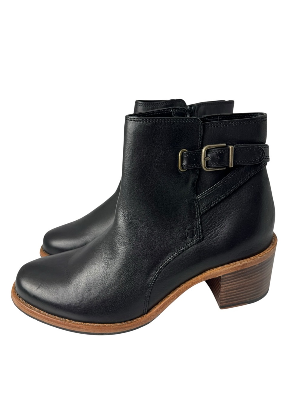 Clarks Clarkdale Jax Black Leather Boots 10